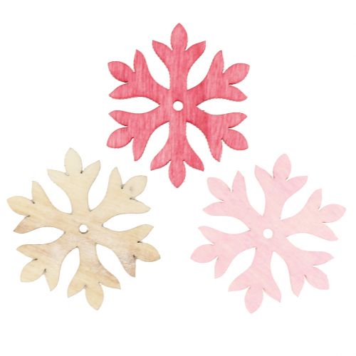 Artikel Snefnug til spredning pink, pink, natur Ø4cm 72 stk