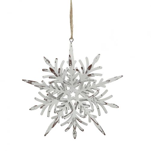 Floristik24 Snowflake 3D-effekt hvid 16cm x 15,5cm 2stk