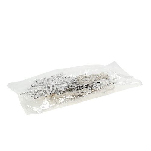 Floristik24 Metal snefnug hvid 10,5-11cm 4 stk