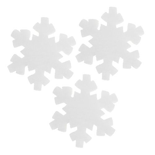 Snefnug hvid 7cm 8stk