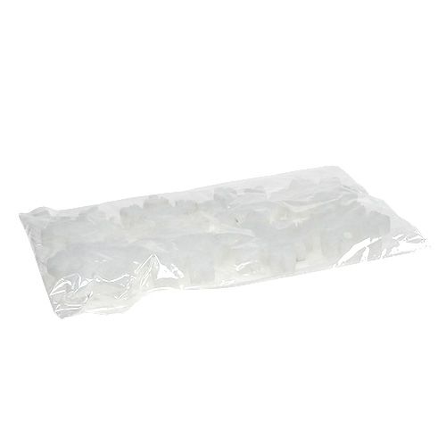 Floristik24 Snefnug hvid 7cm 8stk