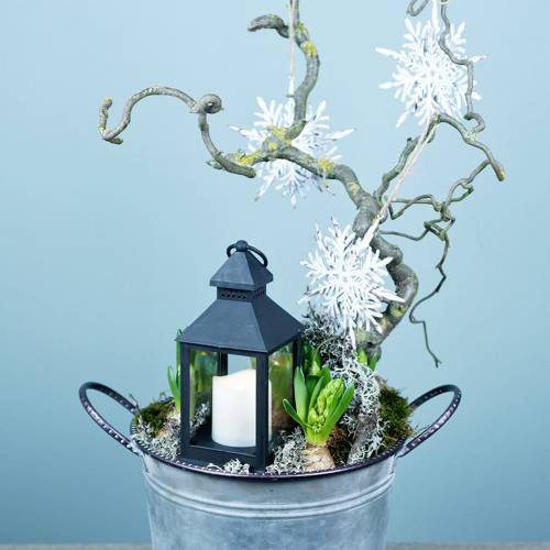 Floristik24 Snowflake 3D-effekt hvid 16cm x 15,5cm 2stk