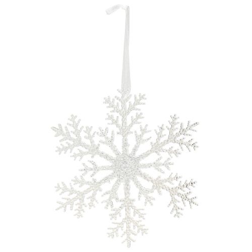 Floristik24 Snefnug dekoration iskrystal til ophæng 18×20cm 4stk