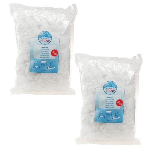 Artikel Snefnug Flaky Kunstig Snehvide 100g × 4 stk