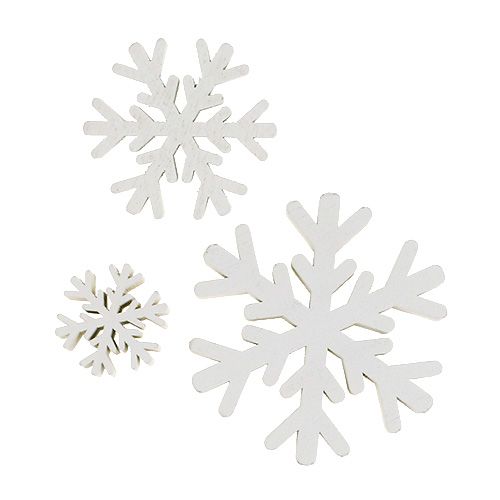 Floristik24 Snefnug hvid blanding 3cm - 7cm 48 stk
