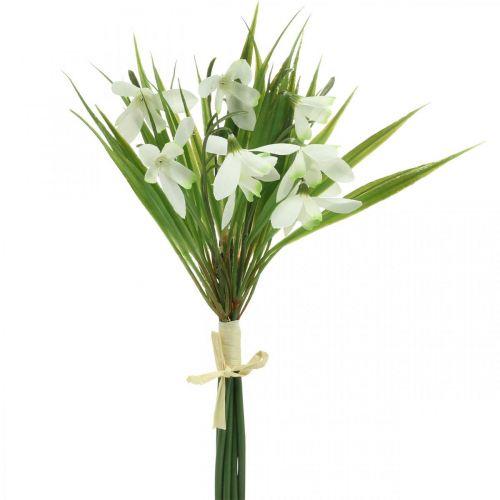 Kunstig vintergække dekoration tidlige bloomers 27cm bundt af 6 stk