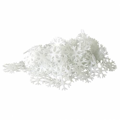 Floristik24 Spredte snefnug hvide Ø17mm 240p