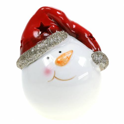 Floristik24 Snemand med LED lys 10,5cm 2stk