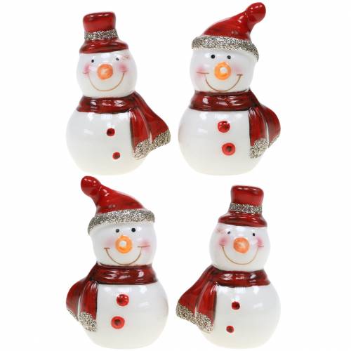 Floristik24 Julepynt figur snemand 7,5cm 4stk