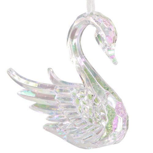Artikel Svane dekorative julefigurer akryl 8,5x4x10cm 3 stk