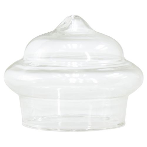 Floristik24 Flydende fyrfadsstage af klart glas Ø7,5cm H6cm