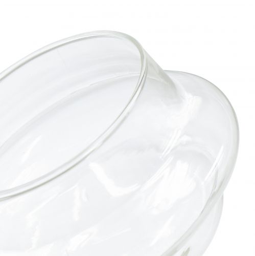 Floristik24 Flydende fyrfadsstage af klart glas Ø7,5cm H6cm