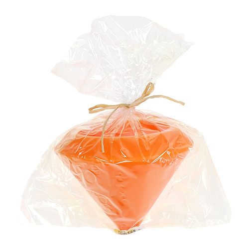 Floristik24 Flydende lys i orange Ø16cm