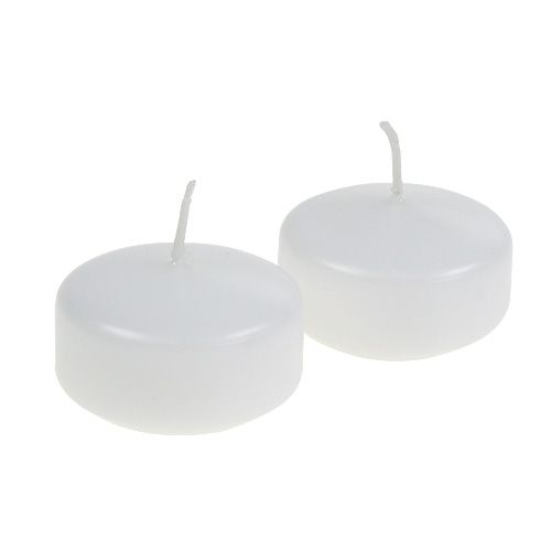 Artikel Flydelys Hvide 4,5cm 8 stk