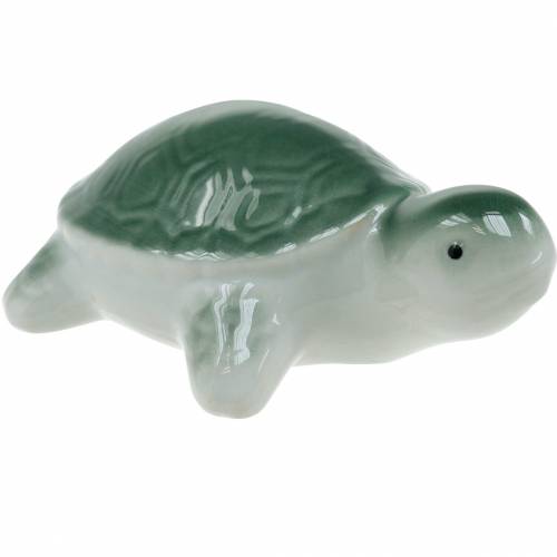 Floristik24 Flydende keramisk skildpaddegrøn 11,5cm 1 stk