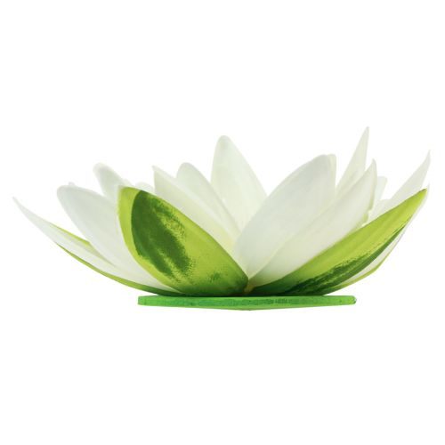 Artikel Kunstig åkandeblomst flydende borddekoration cremehvid Ø15cm 2 stk.