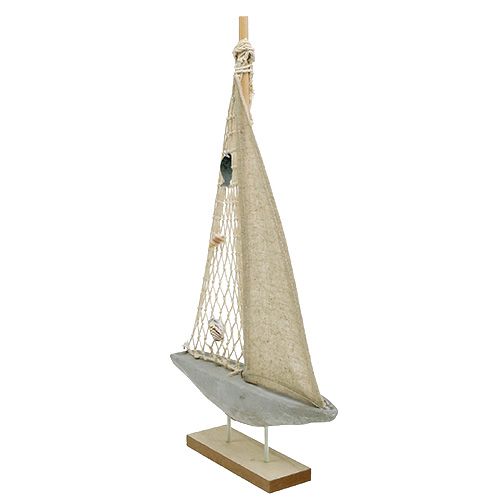 Floristik24 Træsejlbåd til dekoration 25 cm x 43 cm