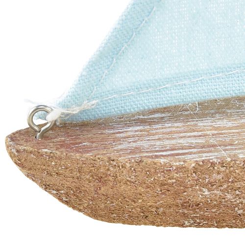 Floristik24 Vintage sejlbåd træ dekorativt skib 12×3×15cm assorteret 2stk