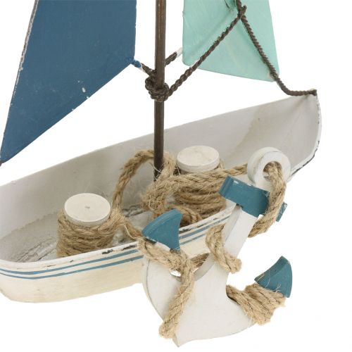 Floristik24 Dekorativ sejlbåd metal H26cm