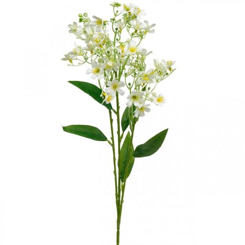 Floristik24 Kunstig silkeblast, blomsterdekoration, silkeblomst, dekorationsblomst hvid L72cm