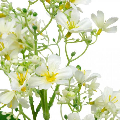 Floristik24 Kunstig silkeblast, blomsterdekoration, silkeblomst, dekorationsblomst hvid L72cm