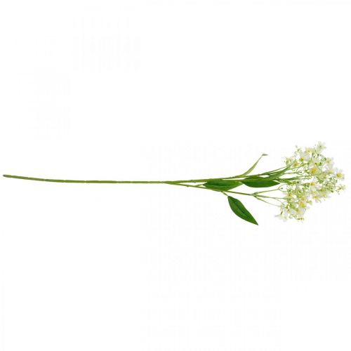 Floristik24 Kunstig silkeblast, blomsterdekoration, silkeblomst, dekorationsblomst hvid L72cm