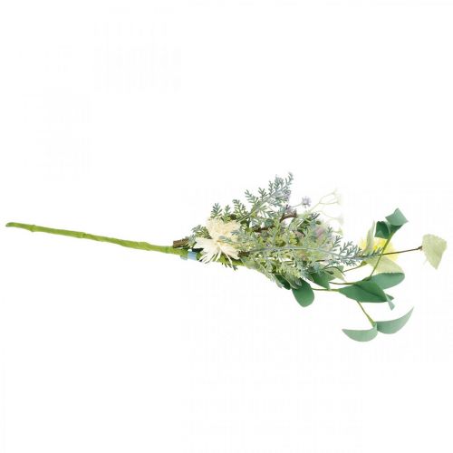 Floristik24 Silkeblomster i bundtet, sommerdekoration, krysantemum og kugletidsel, kunstige blomster L50cm