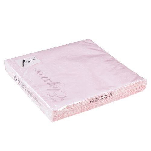 Artikel Servietter Pink Forårspynt Præget 33x33cm 15 stk