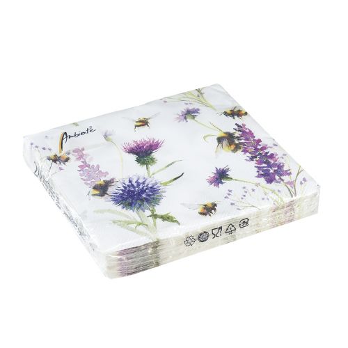 Artikel Servietter Sommer Humlebier Bier Dekoration 25x25cm 20 stk