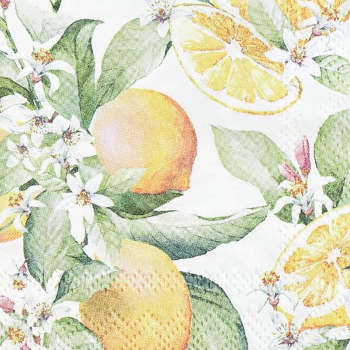 Artikel Servietter sommer borddekoration citron dekoration 25x25cm 20stk