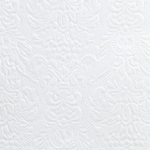 Artikel Servietter Hvid Borddekoration Præget mønster 33x33cm 15 stk.