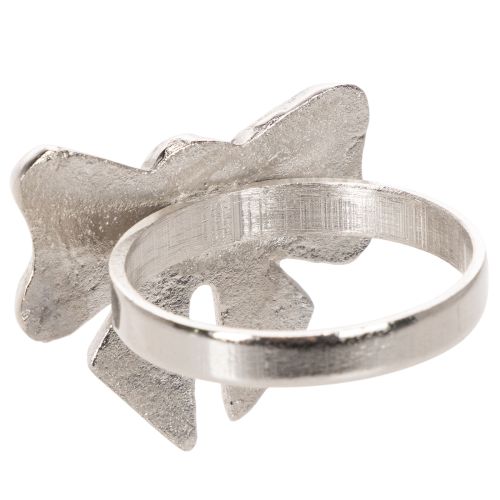 Servietring med sløjfe, metal,