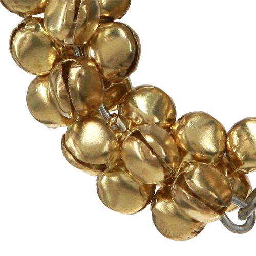 Floristik24 Servietringe guld metalklokker Ø5cm 8 stk