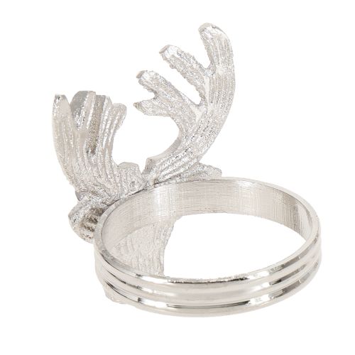 Artikel Servietringe sølv hjorte metal servietholder Ø4cm 4 stk