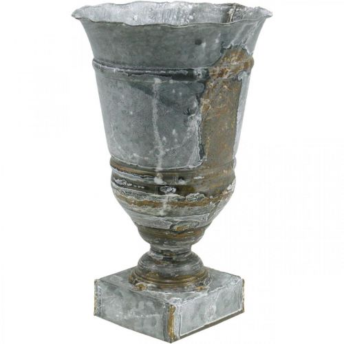 Floristik24 Shabby Chic kop metal borddekoration kop vase Ø18,5 H30cm