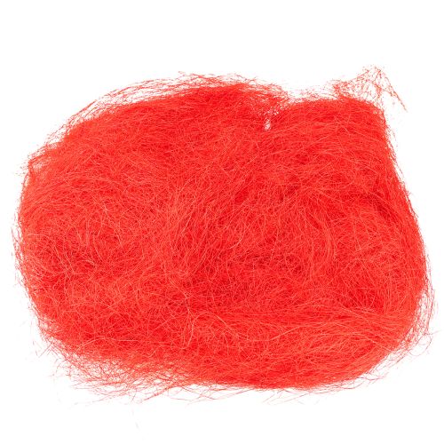 Floristik24 Sisal Rød Naturfiber Håndværksfiber Sisalfiber 300g