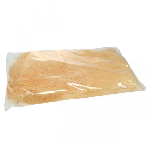 Floristik24 Sisal Abrikos naturmateriale fyld uld deco fiber 300g