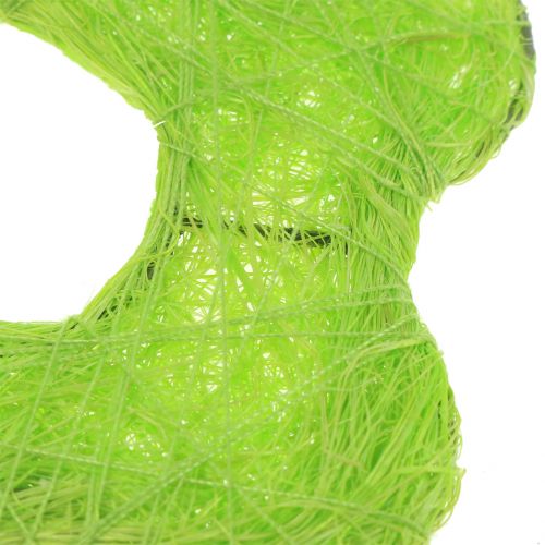 Floristik24 Sisal blomst lysegrøn Ø7,5cm 25 stk