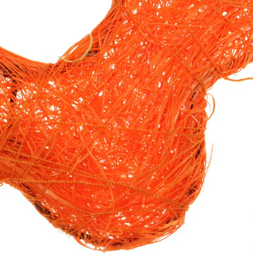 Floristik24 Sisal blomst orange Ø7,5cm 25 stk