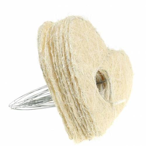 Artikel Sisal manchet hjerte bleget 20cm 10 stk
