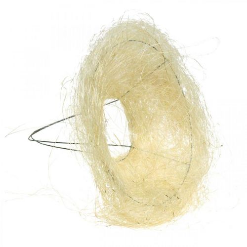 Floristik24 Sisal manchet, buket dekoration bleget Ø15cm 10st