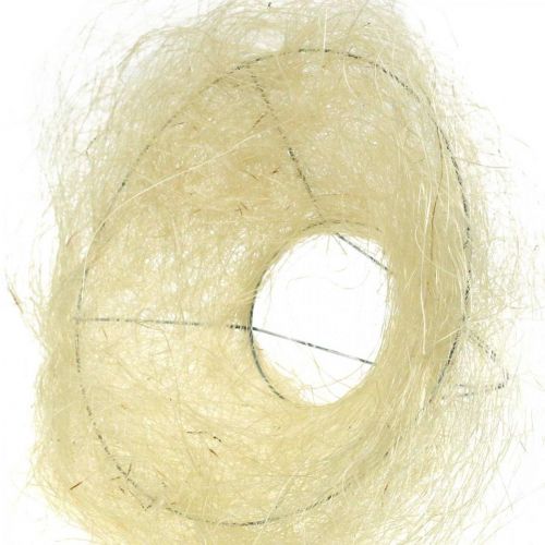 Floristik24 Sisal manchet, buket dekoration bleget Ø15cm 10st