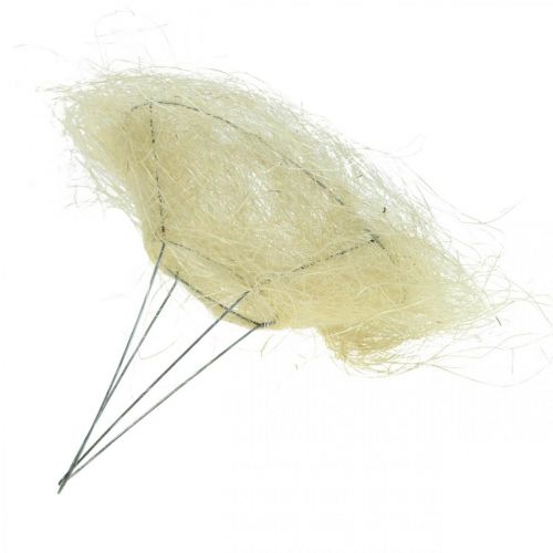 Floristik24 Sisal manchet, buket dekoration bleget Ø15cm 10st