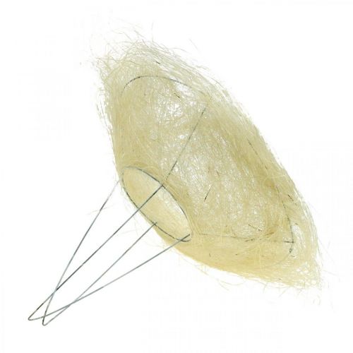 Artikel Blomstermanchet af sisal, buket bleget Ø20cm 10 stk