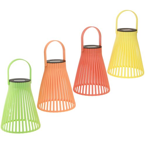 Floristik24 Solar havelanterne hængelampe LED 4 farver Ø14,5cm 4stk