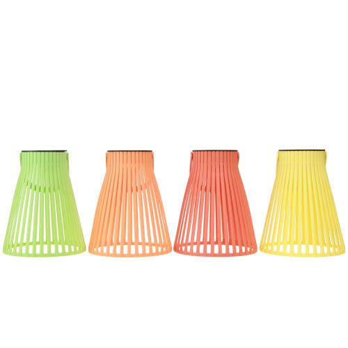 Floristik24 Solar havelanterne hængelampe LED 4 farver Ø14,5cm 4stk