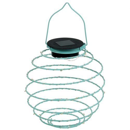 Floristik24 Solar havelampe turkis 22cm med 25 LED&#39;er varm hvid