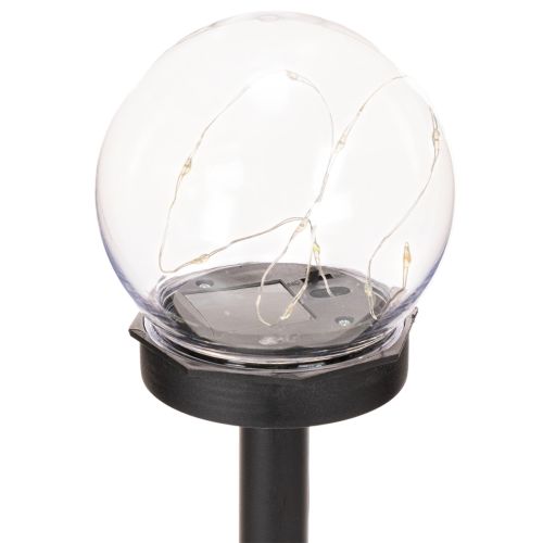 Havelampe, kuglelampe med jordspyd til udendørs belysning, 36 cm, 4 stk. | Floristik24.dk