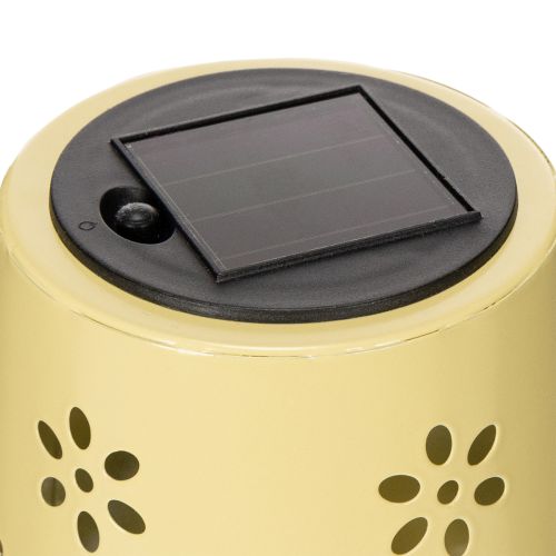 Artikel Solcellebordlampe med fint blomstermønster til altan eller terrasse, 28 cm