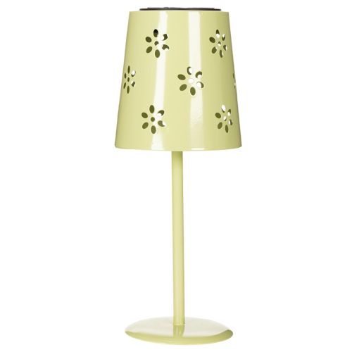 Artikel Solcelledrevet LED-bordlampe med blomsterdesign, stemningsfuld udendørsbelysning, 28 cm